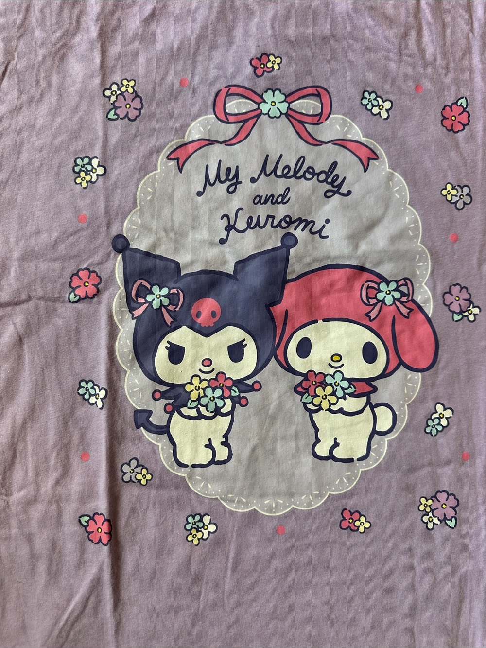 Sanrio Lilac My Melody & Kuromi Floral Graphic Tee - Picture 2 of 7